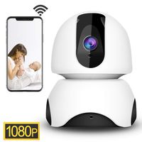 1080P Wireless Security IP Camera WiFi 2.4G Surveillance Camera for Pet Baby Elder Home Monitor,3D Navigation Panorama View,Pan/Tilt,Two-Way Audio,Night Vision,Motion Detection,Cloud Storage(EC30)