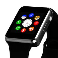 Smart Watch for Android Phone，Touchscreen SmartWatch with Call Text Sync SD&SIM Card Slot Camera Compatible with iPhone/Samsung/Huawei,Recording Music Player Sleep Monitor Pedometer Sedentary Wat