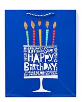 American Greetings Jumbo Birthday Gift Bag, Cake with Birthday Lettering (1-Count)