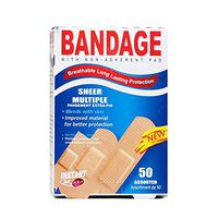 Purest Instant Aid Sheer Multiple Bandage (50 In 1 Pack) 2311492