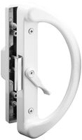 Prime-Line C 1223 Non-Keyed Sliding Glass Door Handle Set - Replace Old or Damaged Door Handles Quickly and Easily - Diecast, Clamp Style, Surface Mount (Fits 4-15/16" Hole Spacing)