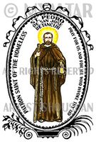 St Pedro Betancur Patron of The Homeless 4"x6" Set of 6 Linen Postcard