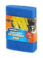Superio Heavy Duty Scouring Pad Scrubber, Non Scratch Sponges (3 Pack)