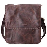 Leathario Leather Shoulder Bag Men's Retro Leather Messenger Bag Crossbody Bag Satchel Bag Ipad Bag 11 inch Brown