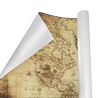 Gift Wrapping Paper Roll Ancient World Map for Birthday,Holiday,Wedding,Baby Shower Gift Wrap - 3Rolls - 58inch x 23inch Per Roll