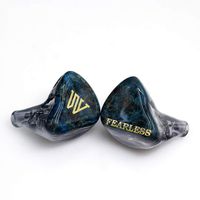 Fearless Audio S5h/S5t 5BA Knowles Balanced Armature in-Ear Monitor HiFi Earphone with Detachable 0.78mm 2Pin Cable (S5T-Dark)