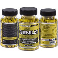Enhanced Athlete Genius - Brain Nootropic Supplement - Boost Memory, Energy, Clarity & Focus - Brain Booster - 60 Capsules