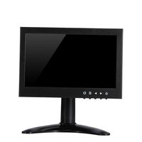 JINSWY 7 Inch 16: 9 TFT LED Color 1024x600 Full HD Computer, Game Second Display with HDMI BNC VGA AV Input with Built-in Speaker