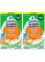 Scrubbing Bubbles Toilet Fresh Brush Flushable Refills, Citrus Scent, 20 Count (2 Pack)