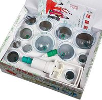 Chinese Cupping Therapy Set, 12pcs Vacuum Suction Acupuncture Cups with Pump for Cellulite Massage, Anti-Aging Therapy, Natural Pain Relief Treatment