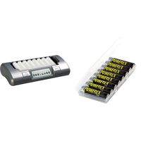 Powerex MH-C800S 8-Cell Smart Charger for AA / AAA NiMH / NiCD & PRO High Capacity Rechargeable AA NiMH Batteries (1.2V, 2700mAh) - 8-Pack, (MH-8AAPRO-BH)