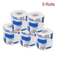 5 Rolls 3-Ply Toilet Paper,Silky & Smooth Soft Professional Series Premium, Home Kitchen Toilet Tissue, Soft, Strong and Highly Absorbent Hand Towels for Daily Use (5 rolls)