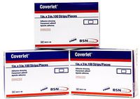 Coverlet Latex-free Adhesive Dressings Strips Bandages - 1 X 3 inches - 100/ Box (300 Total) by Coverlet