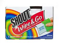 Shout Wipe & Go Instant Stain Remover Wipes 12.0ea (pack of 1)
