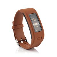 honecumi Replacement Bands Compatible with Garmin Vivofit Wristband Watch Strap for Men & Women-Garmin Vivofit 1 Replacement Watch Band/Strap/Bracelet with Metal Buckle Clip-Free Size-Coffee
