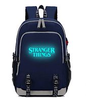 DarkT Stranger Things Backpack, Luminous School Bag, Laptop Backpack With USB Charging Port, Unisex College Daypack