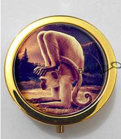 BlackKey Animal Monkey 3-Compartment Decorative Pocket Gift Box Case Organizer for Pill, Color 2 -1779