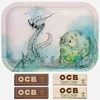Small OCB Sea Monster Rolling Tray with 4 OCB 1 1/4 Papers