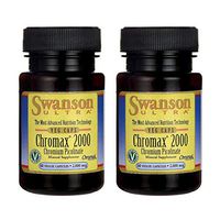 Swanson Chromax 2000 2000 mcg 60 Veg Capsules (2 Pack)