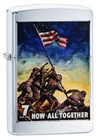Zippo U.S. Marine Corps Brushed Chrome Lighter