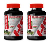 Digestion aid Supplement - Colon Cleanser - Natural Complex - Ginger Root Herbal - 2 Bottles 180 Capsules