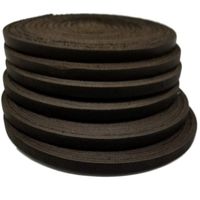 TOFL Baseball and Softball Glove and Mitt Leather Lacing 6 Laces 3/16" by 72" Dark Brown (Dark Brown 6)