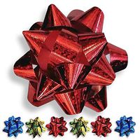 NDN LINE Gift Bows for Presents | Green Blue Red | Christmas | Set of 6