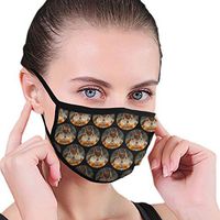 YOFFYO Funny Thinking Squirrel Anti-Dust Earloop Face Covers for Women Men, Pollen Running Cleaning Half Face Mouth Cover - Adjustable Elastic Band, Anti-Allergies