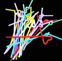 500 Colorful Flexible Disposable Extra Long Drinking Straw Plastic,Flexible Bendy Party Disposabl Drinking Straws