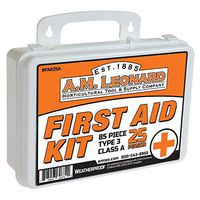 Leonard First Aid Kit, Type 3 (ANSI z308.1-2015) (Class A, 25 Person)