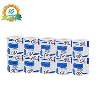 10 Roll Home Toilet Paper, Daily Necessities Tissue, Toilet Paper Table Kitchen Paper Towel Toilet Roll Paper Supplies Wedding Tissue Napkin Party Supplies Home Family Cafe Shop Restaurant (White)