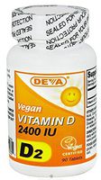 Deva Vegan Vitamins Vitamin D 2400Iu Vegan 90 Tab
