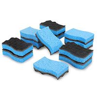 CLEANHOME Non-Scratch Scrub Sponge Reusable Dish Eraser Sponge Kitchen Sponges - Eco Home Kitchen Cleaning Pads-Blue-12Pack