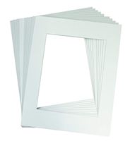 Golden State Art, Acid Free, Pack of 10 11x14 White Picture Mats Mattes with White Core Bevel Cut for 8x10 Photo
