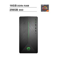 2019 Newest HP Pavilion 690 Gaming Desktop (AMD 8-Core Ryzen 7 2700 3.2GHz up to 4.1 GHz, 16GB DDR4 RAM, 256GB SSD, AMD Radeon RX 580 4GB, WiFi, Bluetooth, DVD, Windows 10 Home)