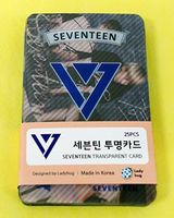 SEVENTEEN - TRANSPARENT PHOTO CARDS 25pcs [FAN GOODS]