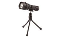 True Utility TU86 FlyEye 7 TripodLite Wide Beam Lens Flashlight With Tripod, Black