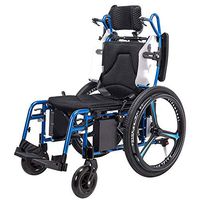 HWZLOIK Wheelchair，Disabled Sports Electric Wheelchair Flashlight Dual-use Intelligent Automatic Elderly Scooter Folding Lightweight