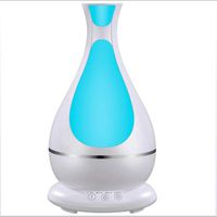CWH&WEN Essential Oil Diffuser,400Ml Wood Grain Aroma Diffuser,7Colors LED Lights Auto Shut Off,Cool Mist Ultrasonic Humidifier,for Office Home Baby Bedroom Yoga Spa,White