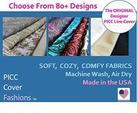PICC Line Cover by PICC Cover Fashions, Size M - Flower Power