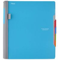 Five Star Advance Spiral Notebook, 5 Subject, College Ruled Paper, 200 Sheets, 11 x 8-1/2 inches, Teal (73152)