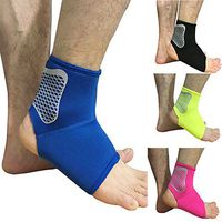 CHoppyWAVE Ankle Brace Protector Fashion Elastic Foot Wrap Support Guard Sports Sprain - Bright Blue XL