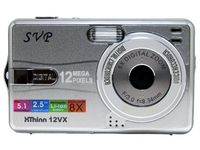 SVP XThinn 12 VX Silver 12MP Digital Camera/Camcorder