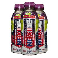 NOXIDE Detox Super Antioxidant Body New Formula with Turmeric Root & Milk Thistle | Helps Cleanse Liver (Mixed Grapes) 3 Pack (16oz/Bottle)