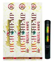 Herb Airtight Pocket Protector with Organic Blazin' Cherry Hemp Wraps Vegan Non-GMO 3 Count DC Crafts Nation - Rasta Skull