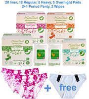 NatraTouch WorryFree First Period Kit (Pink Tie-Dyed Small)