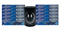 Herb Airtight Container Fresh Kettle with Juicy Jay's Blueberry 1.25 Flavored Hemp Rolling Papers 10 Count DC Crafts Nation- Happy Face