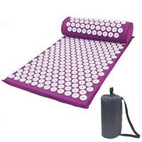 Acupressure mat Acupressure Mat Massage Mat Yoga Acupressure Mat Sports Cushion Pillow 6642cm new (color : Purple)