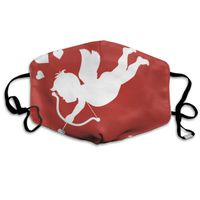 Cute Illustration Cupid Shoots A Bow Earloop Face Mask Outdoor Masks Earloop Mask Women Dust Mask Washable And Reusable With Adjustable Ear Loops