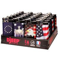 24 Djeep - Stars and Stripes Lighters Slant Tray